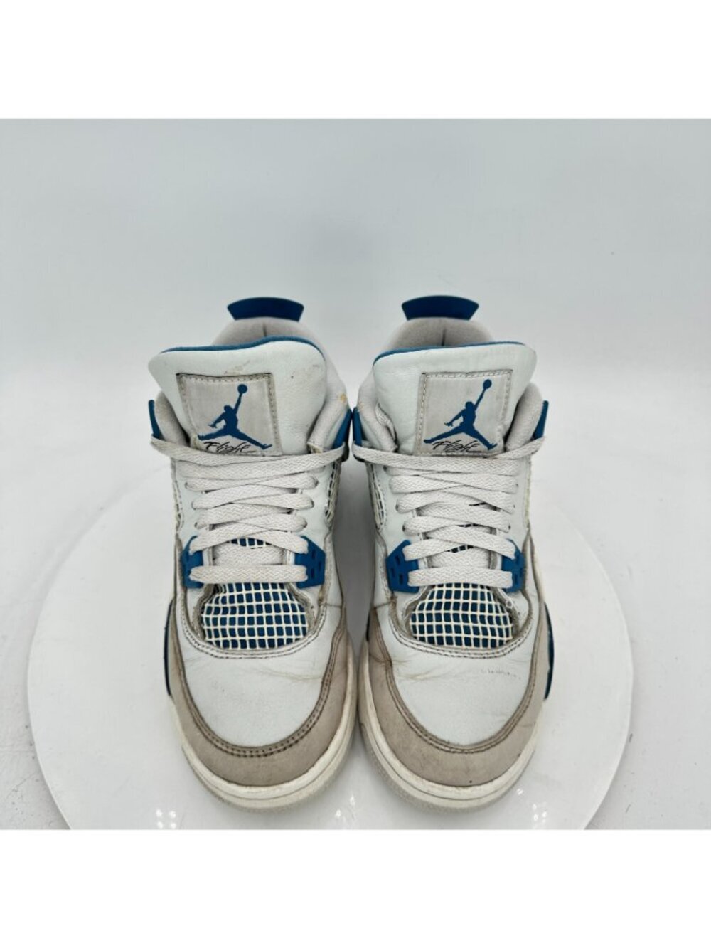 Nike Air Jordan 4 Retro Youth Size 5.5Y women 7 HF4281-141 Industrial Blue Shoes - Picture 3 of 11